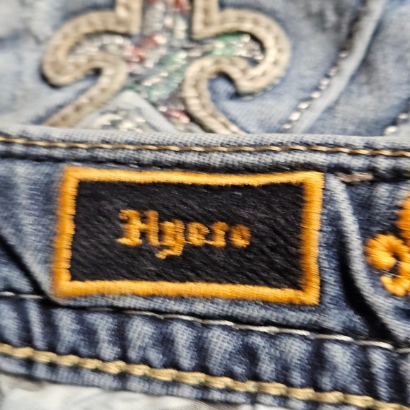 Rock Revival Womens Hyero Mid-Rise Boot Cut Jeans 31x30 Embroidered Western Boho - Picture 4 of 9